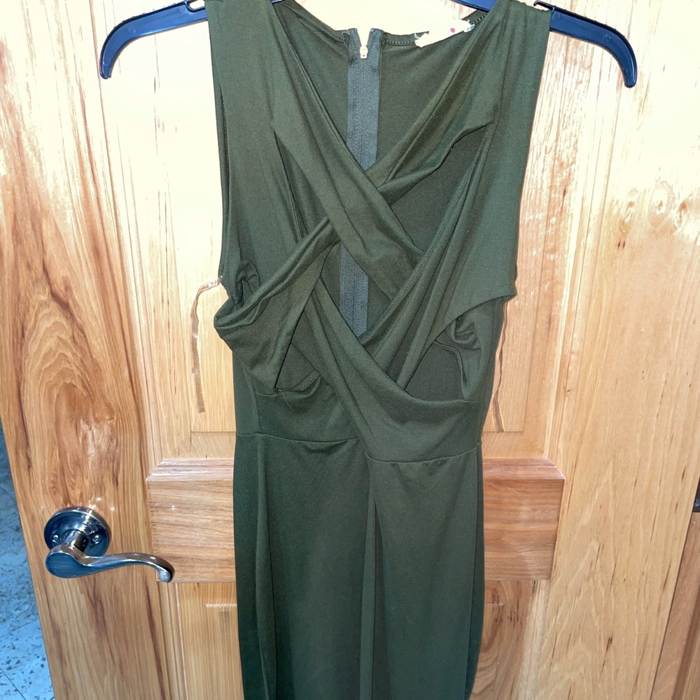 Small army green dress